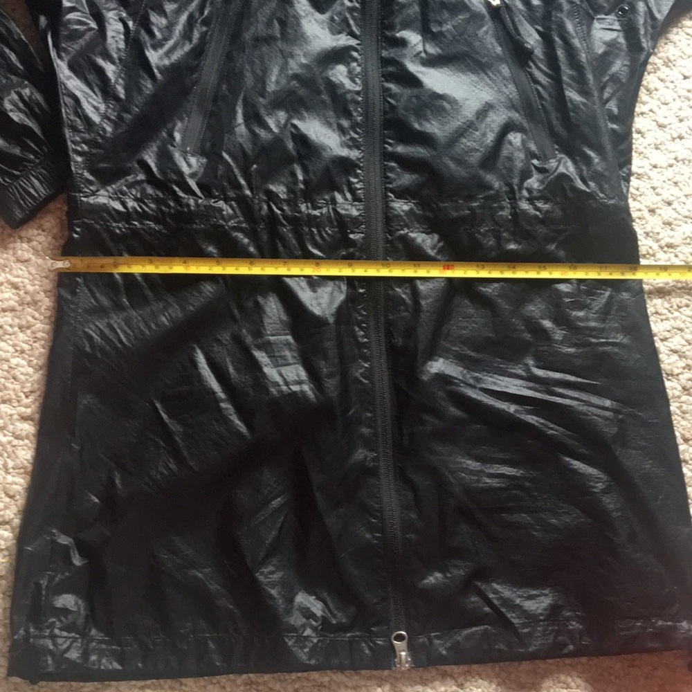 Nike NSW Casual windbreaker windrunner black packable jacket long black FC cinch - Picture 6 of 16